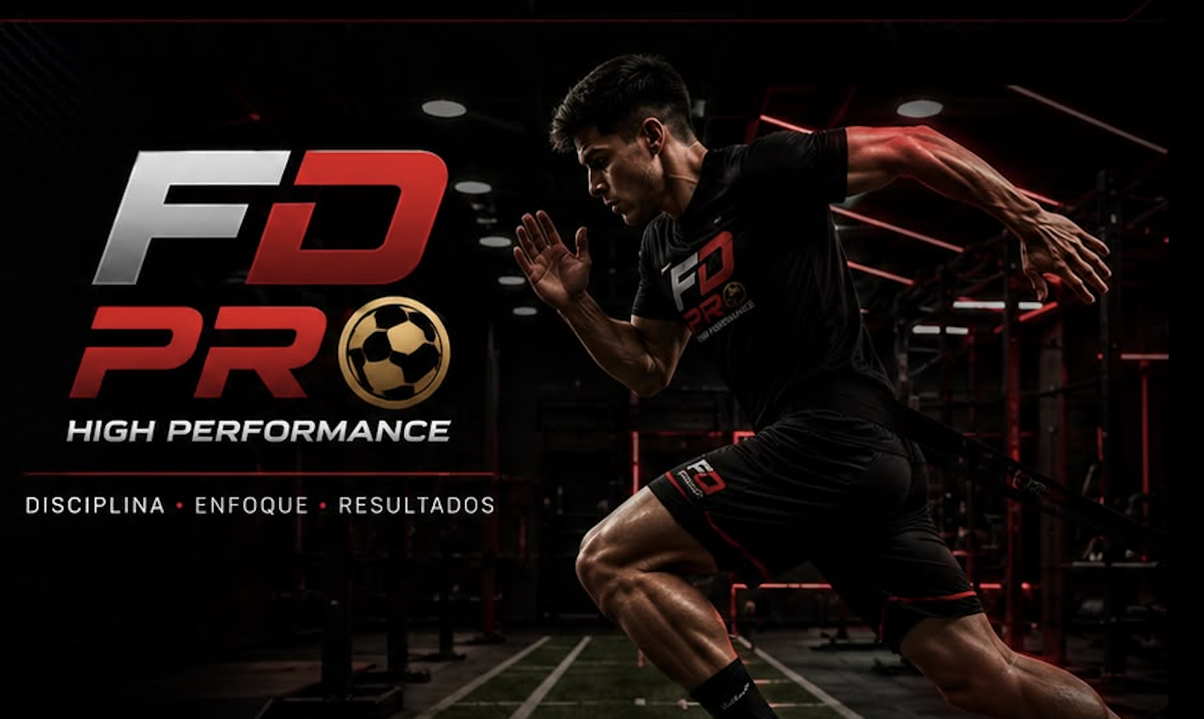 Deportista de FD Pro High Performance entrenando velocidad